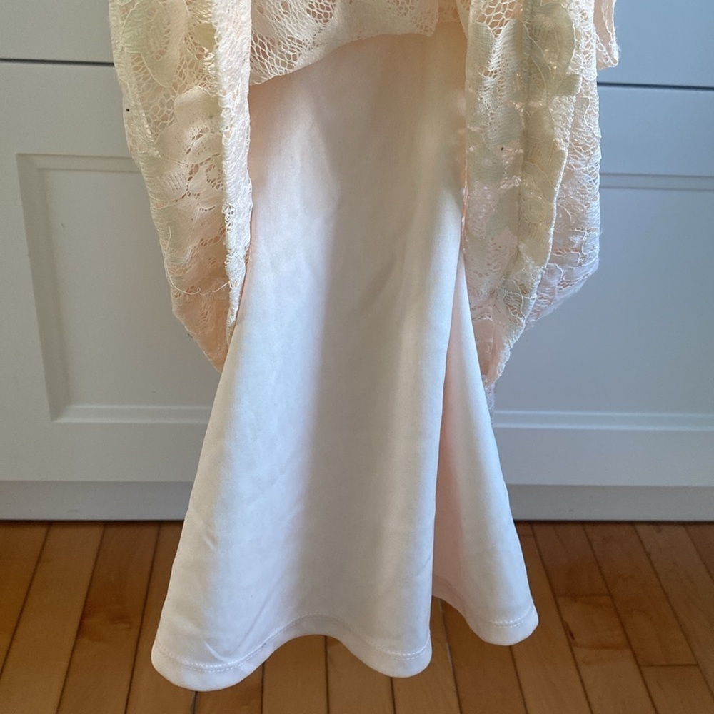 FOREVER 21, Light Pink lace summer short sleeved dress. - Picture 7 of 11